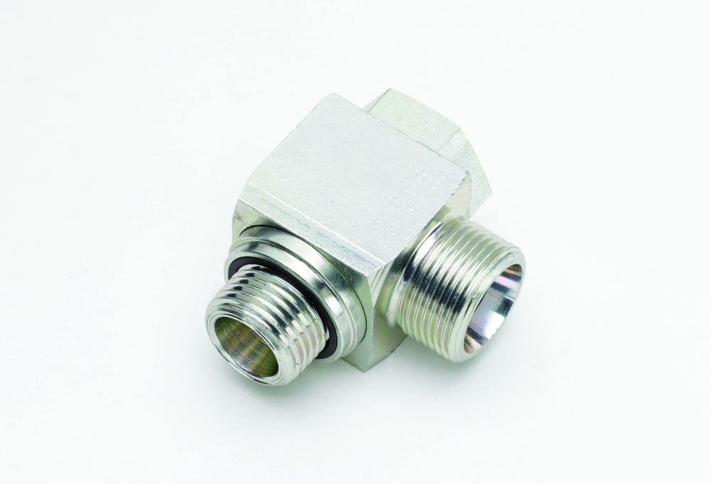 Úhlová přípojka s průtokovým šroubem (RSWS..R..WD)